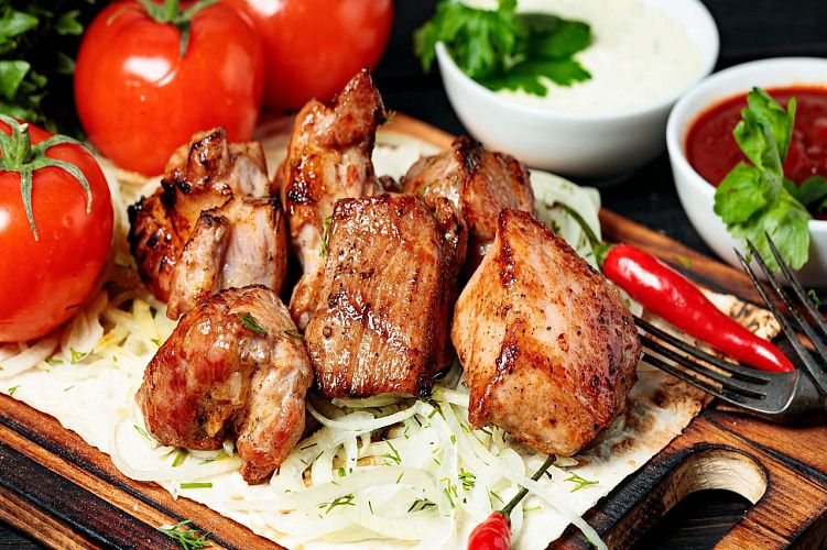 Шашлык из свиной шейки