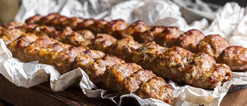 Люля-кебаб из курицы с сыром