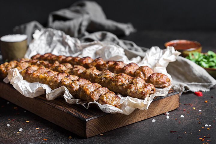 Люля-кебаб из говядины с сыром