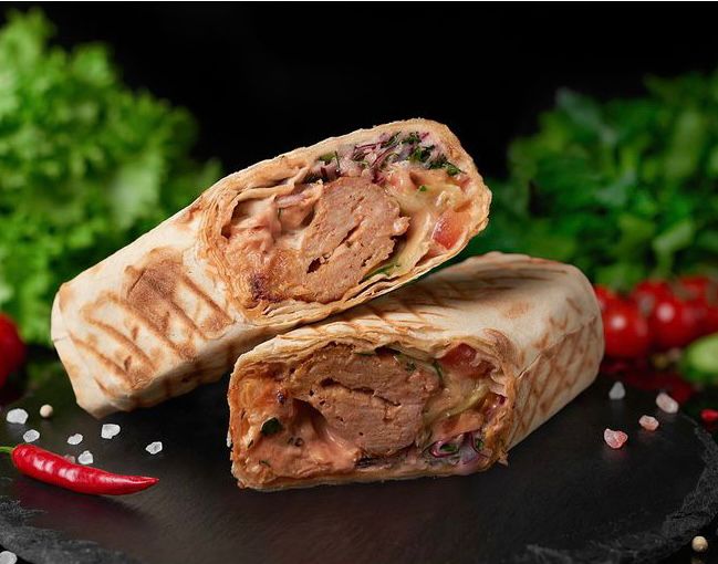 Шаурма с люля из курицы