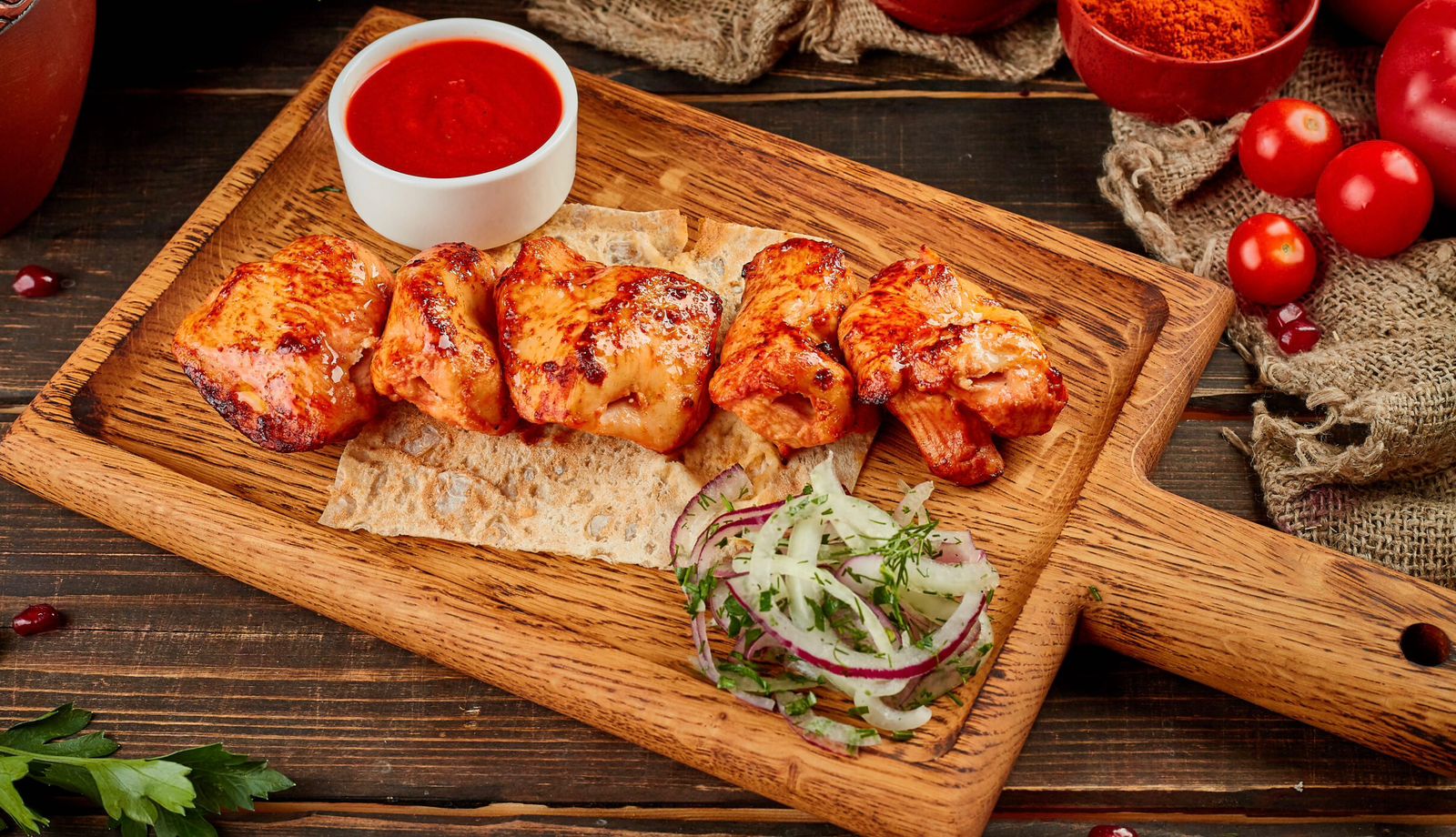 Шашлык из куриного филе